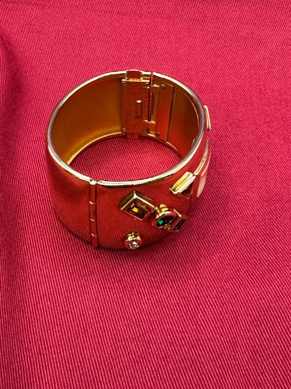 VTG Bob Mackie Franklin Mint Gold Plated Watch.  New Battery